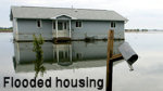 picture of flooded house