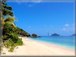 the north-facing beach with the terrific coral