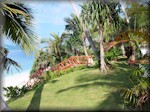 the steps from the villa to the 'nort' beach