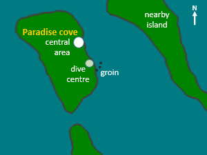 map of Paradise cove